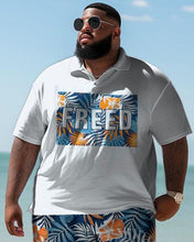 Load image into Gallery viewer, Men&#39;s Plus Size Hawaiian Maple Leaf Shirt Shorts Two Piece Set