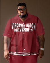 Load image into Gallery viewer, Men&#39;s Plus Size College Style Virgnia Union University Short Shirt Uniform Suit