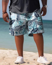 Load image into Gallery viewer, Men&#39;s Large Size Hawaiian Maple Leaf Simple Shirt and Shorts Two-piece Set